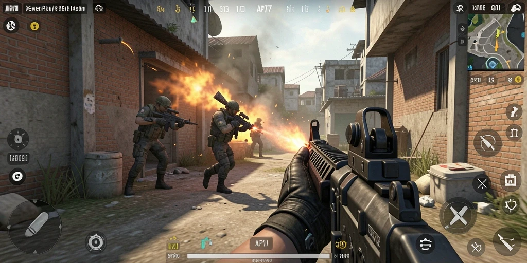 Gameplay seru di API77 dengan pertempuran FPS yang mendebarkan.
