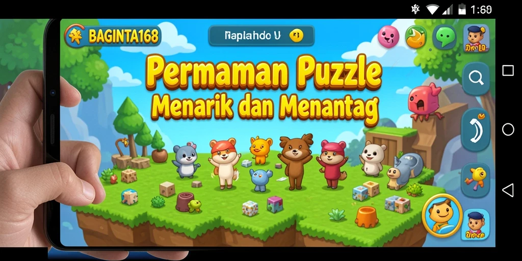 Tampilan menarik dari gameplay <strong>BAGINTA168</strong> yang penuh tantangan puzzle.