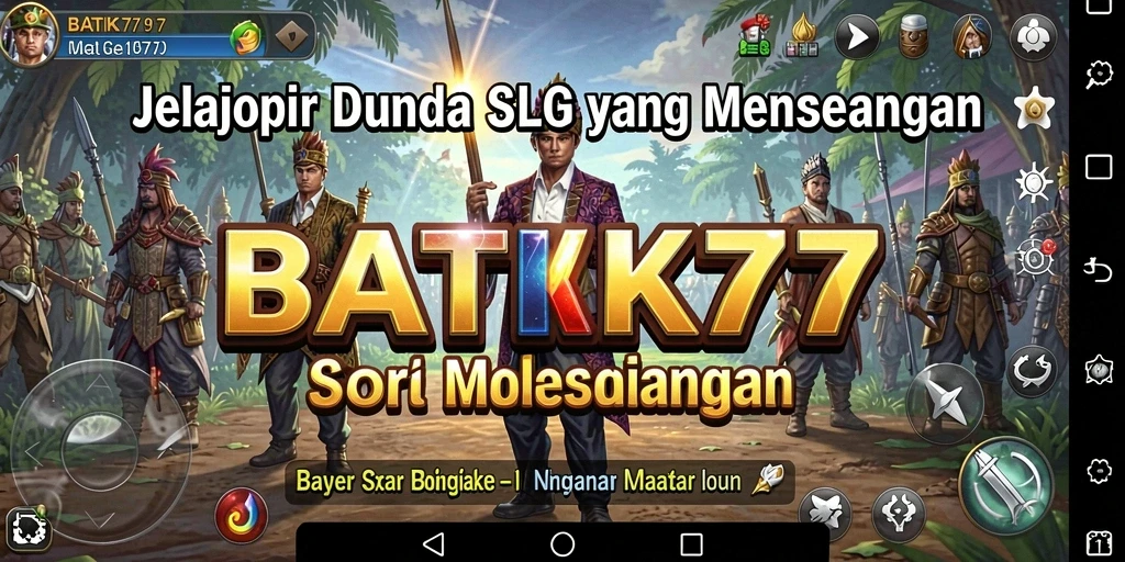 Screenshot gameplay menampilkan strategi dan kreativitas di BATIK77.