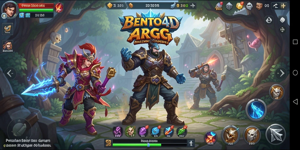 Tangkapan layar gameplay ARPG BENTO4D yang mendebarkan.