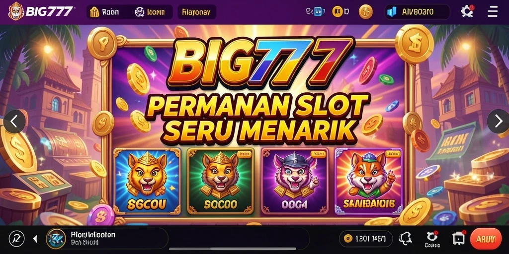 Tampilan gameplay Slot di BIG777 yang seru dan mengasyikkan.