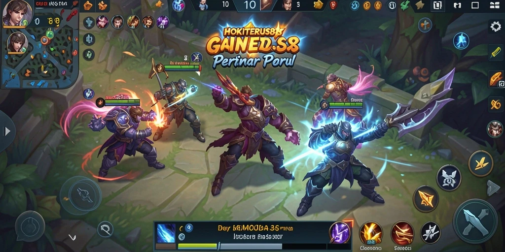 Tampilan gameplay HOKITERUS88 yang intens dan penuh aksi.