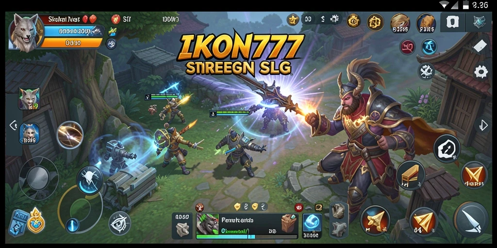Tampilan dinamis dari gameplay <strong>IKON777</strong> menunjukkan momen tempur yang menegangkan.