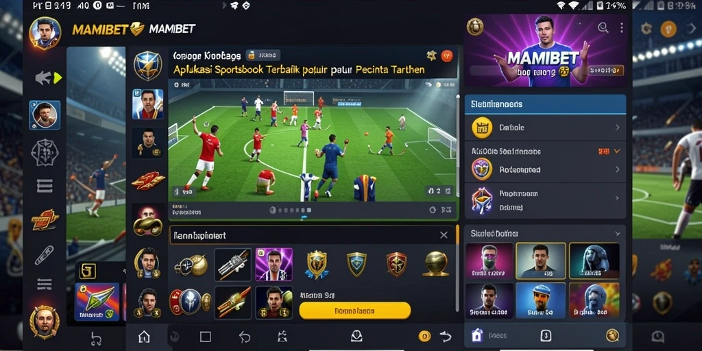 Tampilan gameplay menarik dari aplikasi MAMIBET yang memudahkan taruhan olahraga.
