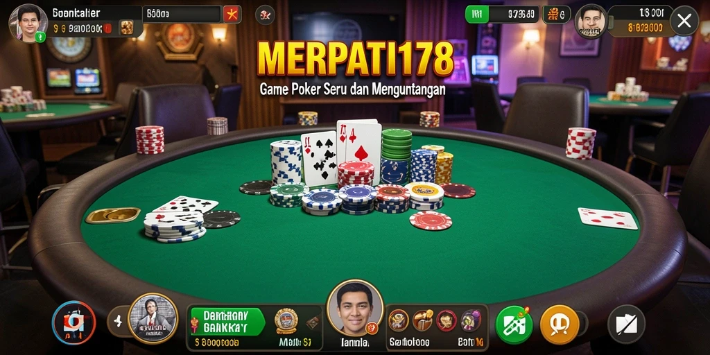 Tampilan seru gameplay poker di MERPATI178.