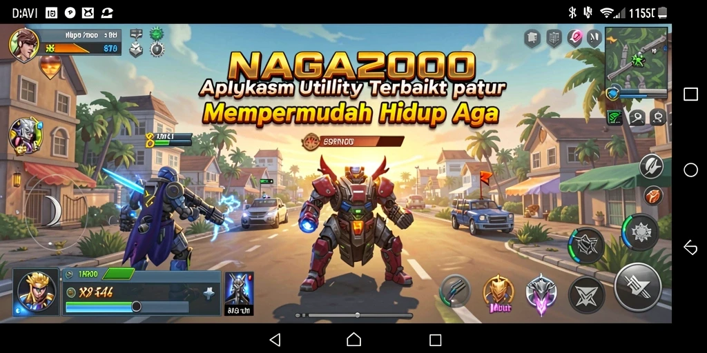 Tampilan antarmuka NAGA2000 yang modern dan intuitif.