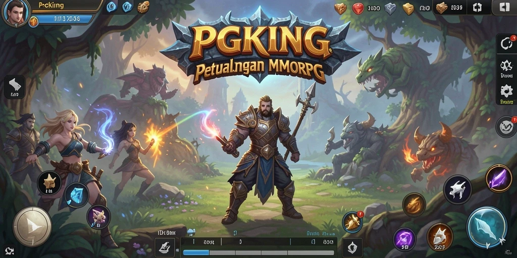 Screenshot gameplay PGKING menampilkan aksi seru dalam petualangan MMORPG.