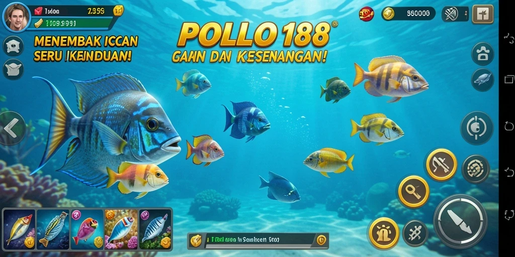 Gameplay seru Tembak Ikan yang penuh tantangan.