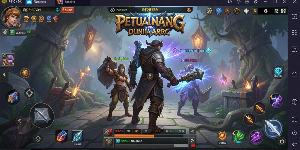 Tampilan gameplay seru di RP6789 dengan aksi ARPG yang menakjubkan.