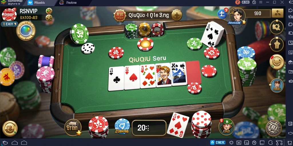 Screenshot gameplay QiuQiu yang menegangkan di RSNVIP.