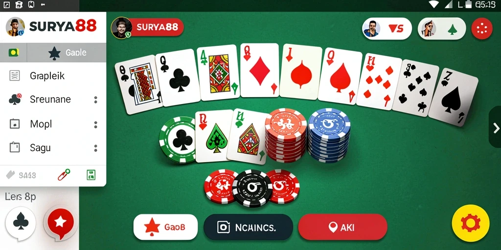 Tampilan gameplay SURYA88 yang seru dan interaktif.