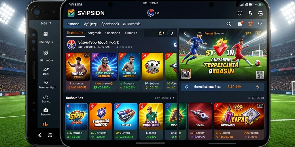 Tampilan screenshot gameplay Sportsbook SVIPSIDN dengan antarmuka yang menarik.