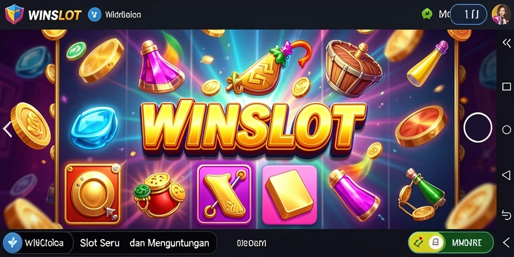Screenshot menampilkan gameplay WINSLOT yang penuh warna dan mendebarkan.